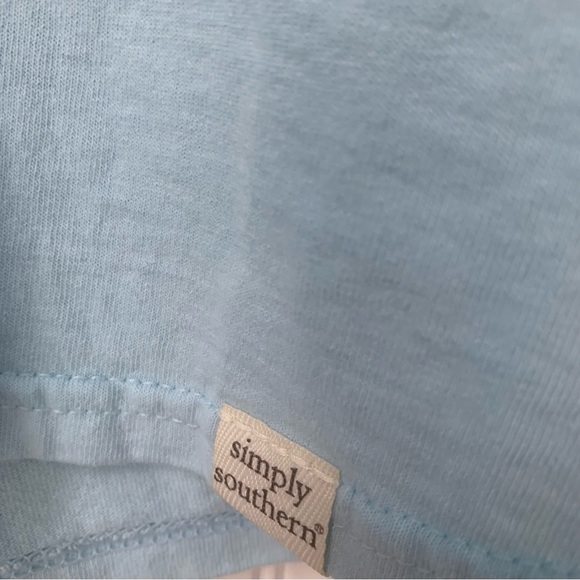 Simply Southern Light Blue Tee - Picture 5 of 6